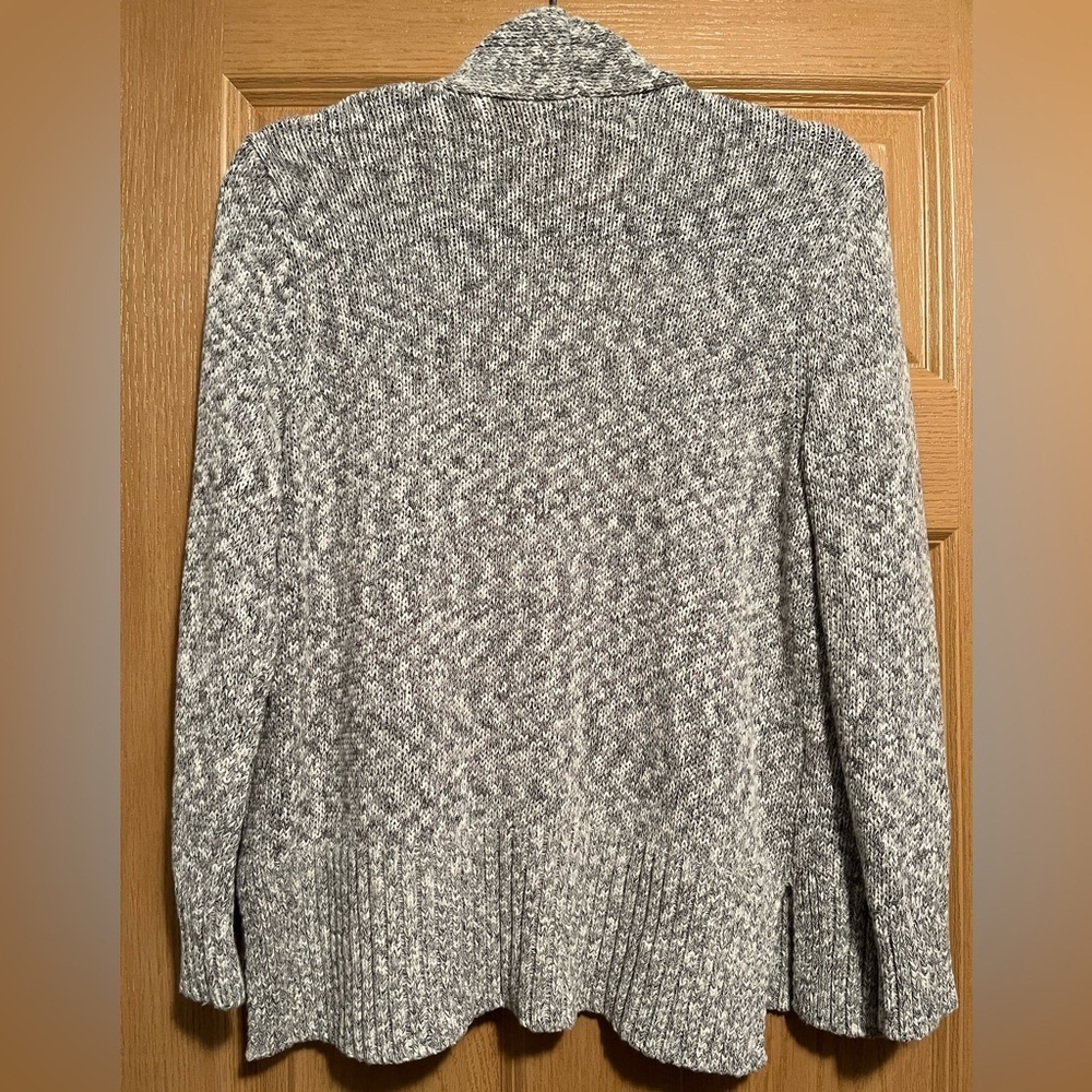Loft Gray and White Open Cardigan - Picture 8 of 8
